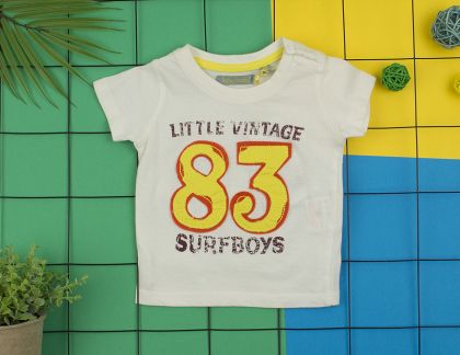 Бяла тениска "Tricky Tracks"