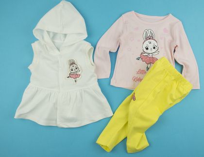 ❤️ Комплект зайче в 3 части