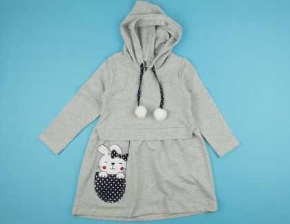 ❤️ Рокля зайче с качулка