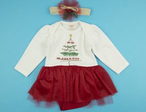 ❤️  Рокля/боди  с лента за глава 