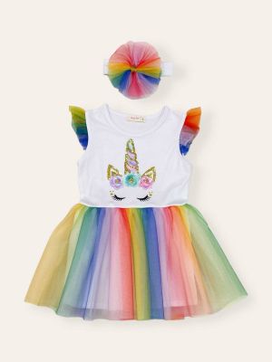 ❤️ Туту рокля еднорог с лента за глава 