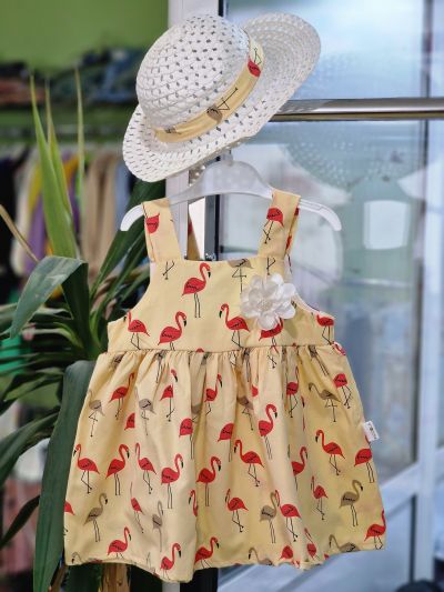 ❤️ Рокля фламинго с капела