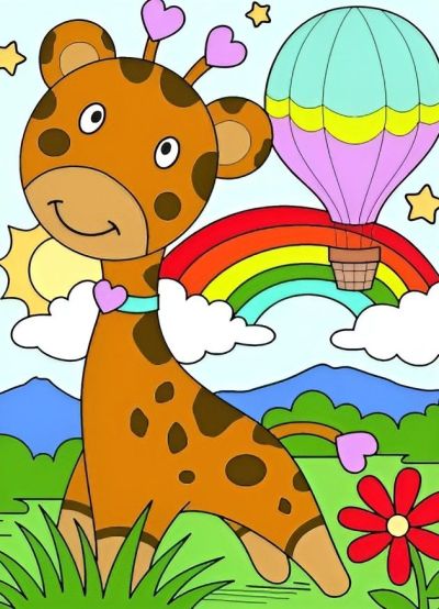 Книжка за оцветяване с животни - Таралеж